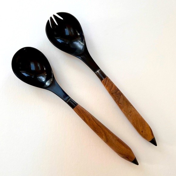 Source Unknown Other - Salad Servers with Wooden Handles NWOT
